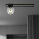 grafitowa LAMPA SUFITOWA  IMAGO 1C BLACK/GRAFIT