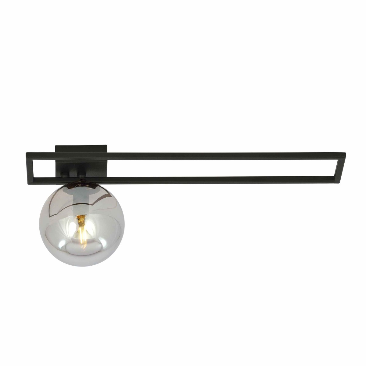 grafitowa LAMPA SUFITOWA  IMAGO 1C BLACK/GRAFIT