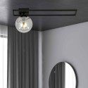 grafitowa LAMPA SUFITOWA  IMAGO 1C BLACK/GRAFIT