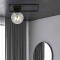 grafitowa LAMPA SUFITOWA  IMAGO 1D BLACK/GRAFIT