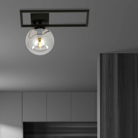 grafitowa LAMPA SUFITOWA  IMAGO 1D BLACK/GRAFIT