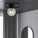 grafitowa LAMPA SUFITOWA  IMAGO 1E BLACK/GRAFIT