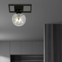 grafitowa LAMPA SUFITOWA  IMAGO 1E BLACK/GRAFIT
