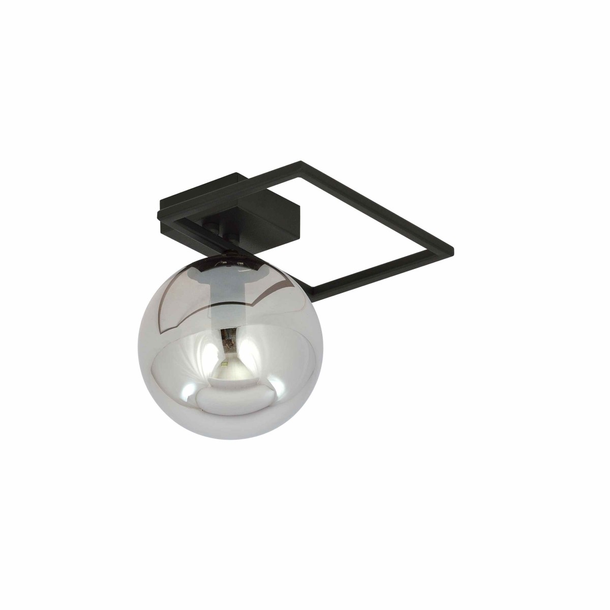 grafitowa LAMPA SUFITOWA  IMAGO 1E BLACK/GRAFIT