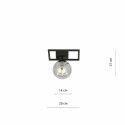 grafitowa LAMPA SUFITOWA  IMAGO 1E BLACK/GRAFIT