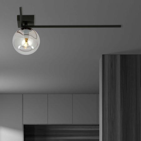 grafitowa LAMPA SUFITOWA  IMAGO 1F BLACK/GRAFIT
