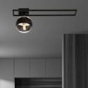 transparenta z czarnym paskiem LAMPA SUFITOWA  IMAGO 1C BLACK/STRIPE