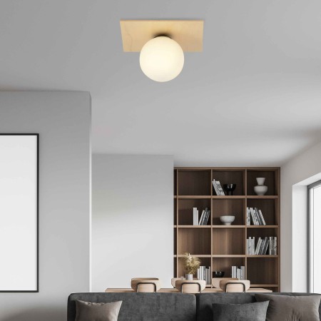 biała LAMPA SUFITOWA  KENZO 1A
