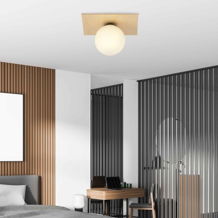 biała LAMPA SUFITOWA  KENZO 1A