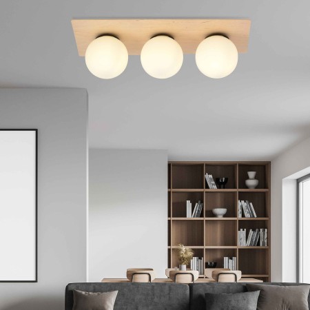 biała LAMPA SUFITOWA  KENZO 3A