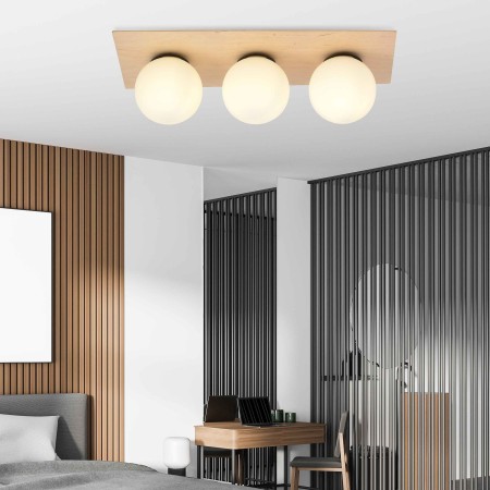 biała LAMPA SUFITOWA  KENZO 3A