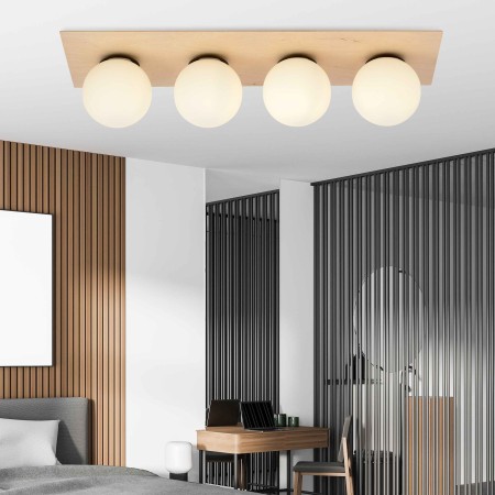 biała LAMPA SUFITOWA  KENZO 4