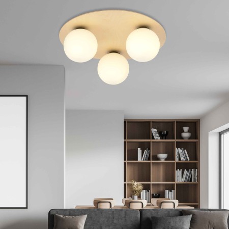 biała LAMPA SUFITOWA  KENZO 3B