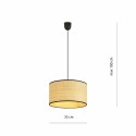 rattanowa LAMPA WISZĄCA ASTON 1 RATTAN