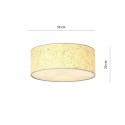 LAMPA SUFITOWA ASTON 3 CORK