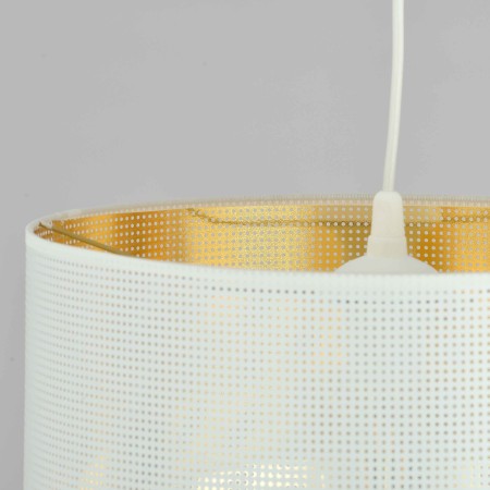 biało - złota LAMPA WISZĄCA ASTON 1 WHITE/GOLD