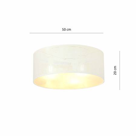 biało - złota LAMPA SUFITOWA  ASTON 3 WHITE/GOLD