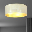 biało - złota LAMPA SUFITOWA  ASTON 3 WHITE/GOLD