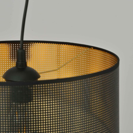 czarno - złota LAMPA WISZĄCA ASTON 1 BLACK/GOLD