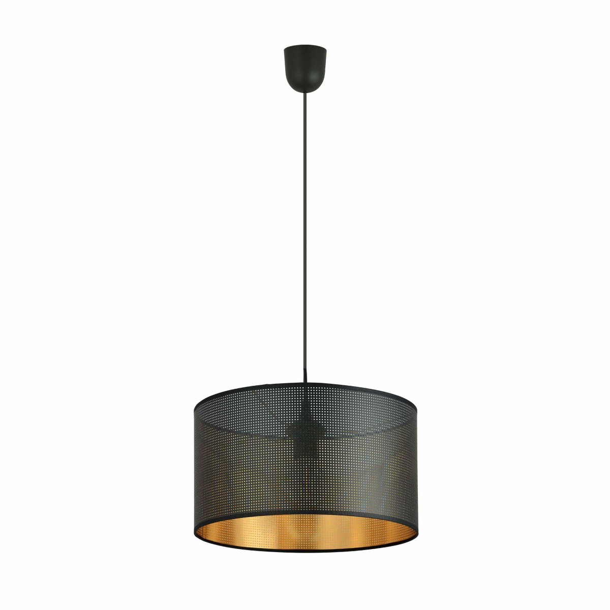 czarno - złota LAMPA WISZĄCA ASTON 1 BLACK/GOLD