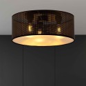 czarno - złota LAMPA SUFITOWA  ASTON 3 BLACK/GOLD