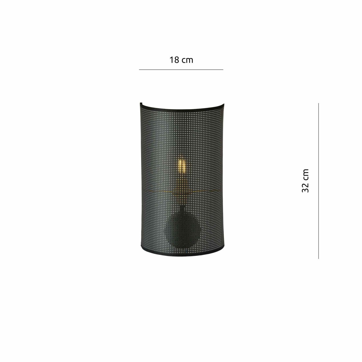 biało - złoty KINKIET ASTON K1 BLACK/GOLD