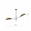 czarno - złota LAMPA SUFITOWA  VENE 2 BLACK/GOLD