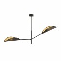 czarno - złota LAMPA SUFITOWA  VENE 2 BLACK/GOLD