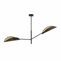 czarno - złota LAMPA SUFITOWA  VENE 2 BLACK/GOLD