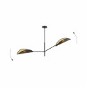 czarno - złota LAMPA SUFITOWA  VENE 2 BLACK/GOLD