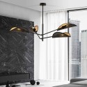 czarno - złota LAMPA SUFITOWA  VENE 4 BLACK/GOLD
