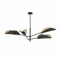 czarno - złota LAMPA SUFITOWA  VENE 4 BLACK/GOLD