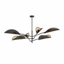 czarno - złota LAMPA SUFITOWA  VENE 6 BLACK/GOLD
