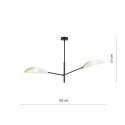 biało - złota LAMPA SUFITOWA  VENE 2 WHITE/GOLD