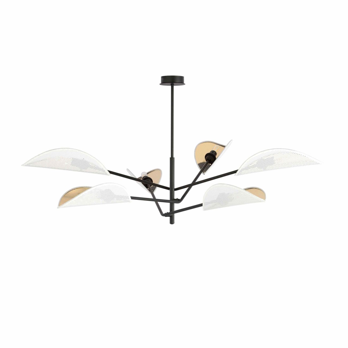 biało - złota LAMPA SUFITOWA  VENE 6 WHITE/GOLD