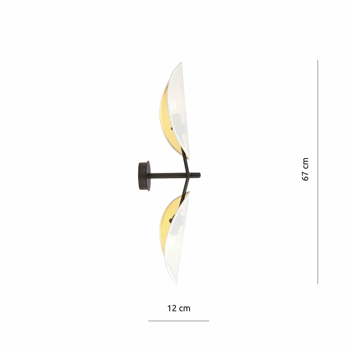 biało - złoty KINKIET VENE K2 WHITE/GOLD