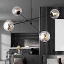 grafitowa LAMPA WISZĄCA LINEAR 4 BLACK/GRAFIT