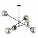 grafitowa LAMPA WISZĄCA LINEAR 6 BLACK/GRAFIT