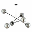 grafitowa LAMPA WISZĄCA LINEAR 6 BLACK/GRAFIT
