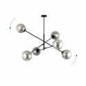 grafitowa LAMPA WISZĄCA LINEAR 6 BLACK/GRAFIT