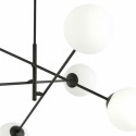 biała LAMPA WISZĄCA LINEAR 6 BLACK/OPAL