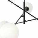 biała LAMPA WISZĄCA LINEAR 6 BLACK/OPAL