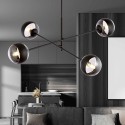 transparenta z czarnym paskiem LAMPA WISZĄCA LINEAR 4 BLACK/STRIPE