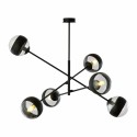 transparenta z czarnym paskiem LAMPA WISZĄCA LINEAR 6 BLACK/STRIPE