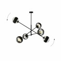 transparenta z czarnym paskiem LAMPA WISZĄCA LINEAR 6 BLACK/STRIPE