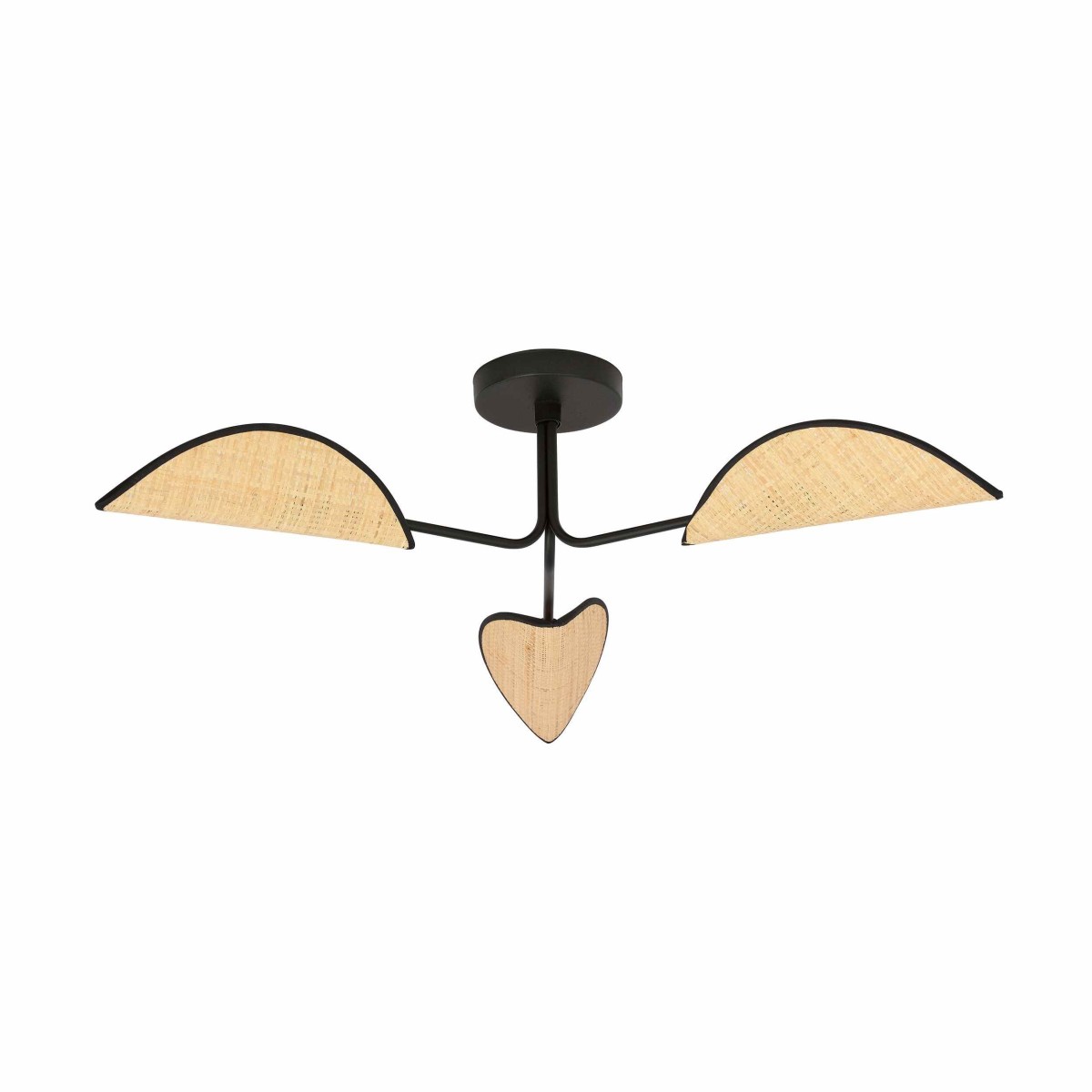 rattanowa LAMPA SUFITOWA  GOMEZ 3 RATTAN