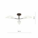 biało - złota LAMPA SUFITOWA  GOMEZ 3 WHITE/GOLD