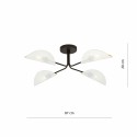 biało - złota LAMPA SUFITOWA  GOMEZ 4 WHITE/GOLD