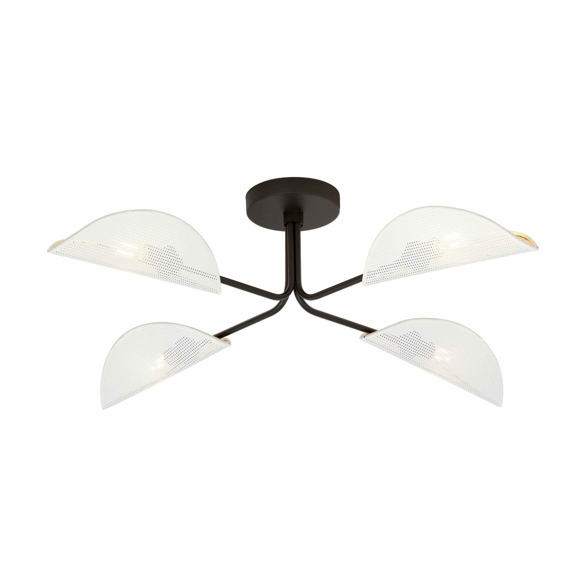 biało - złota LAMPA SUFITOWA  GOMEZ 4 WHITE/GOLD