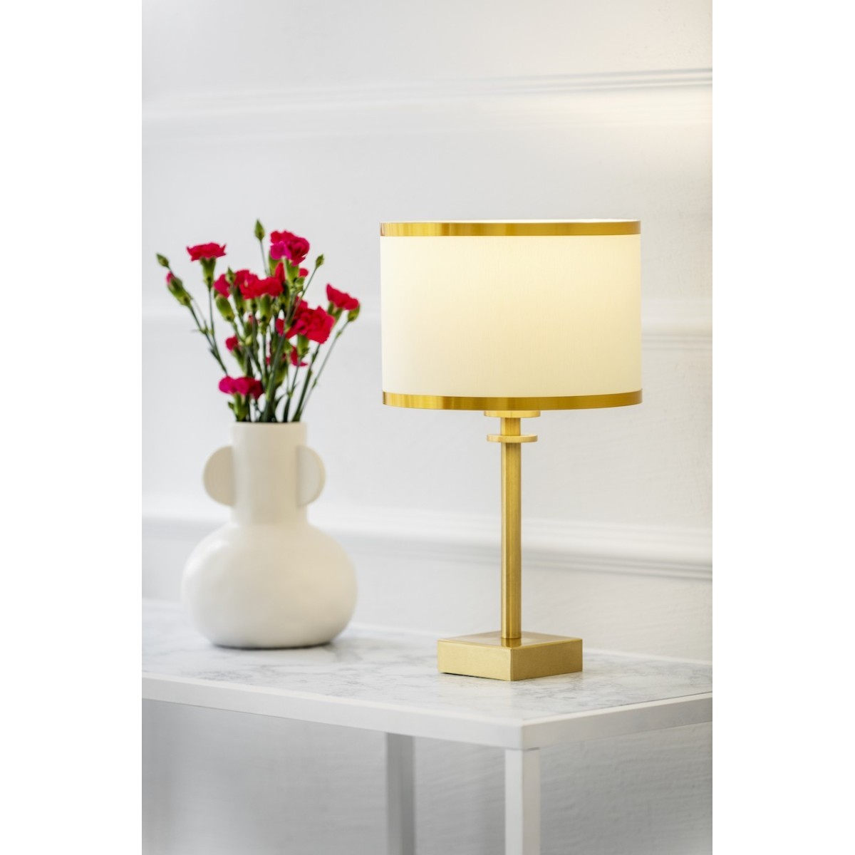 Argon ABBANO 8033 kinkiet w kolorze śmietankowo mosiądzowanym